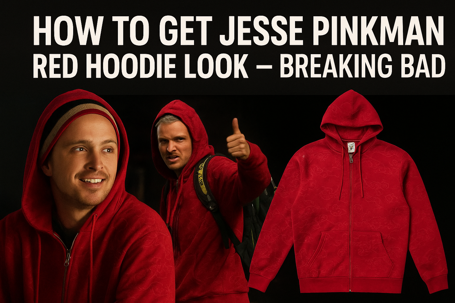 How to Get Jesse Pinkman Red Hoodie Look Breaking Bad?