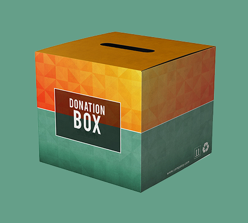 Custom Donation Boxes | Printed Donation Boxes with Logo