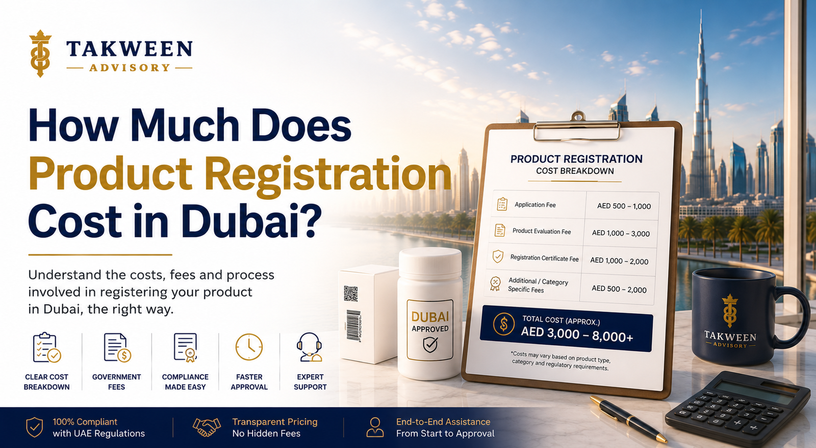 How Much Does Product Registration Cost in Dubai?