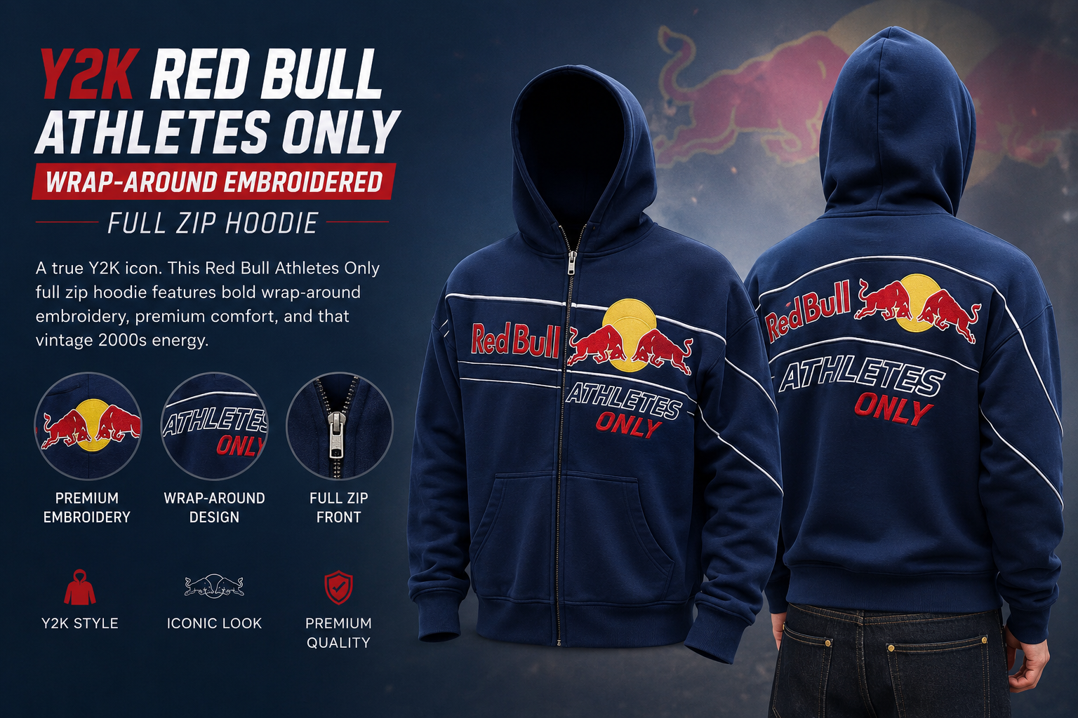 When Nostalgia Meets Status: The Y2K Red Bull Athletes Only Hoodie That Changed Streetwear