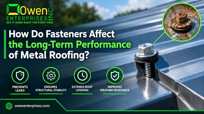 How Do Fasteners Affect the Long-Term Performance of Metal Roofing?